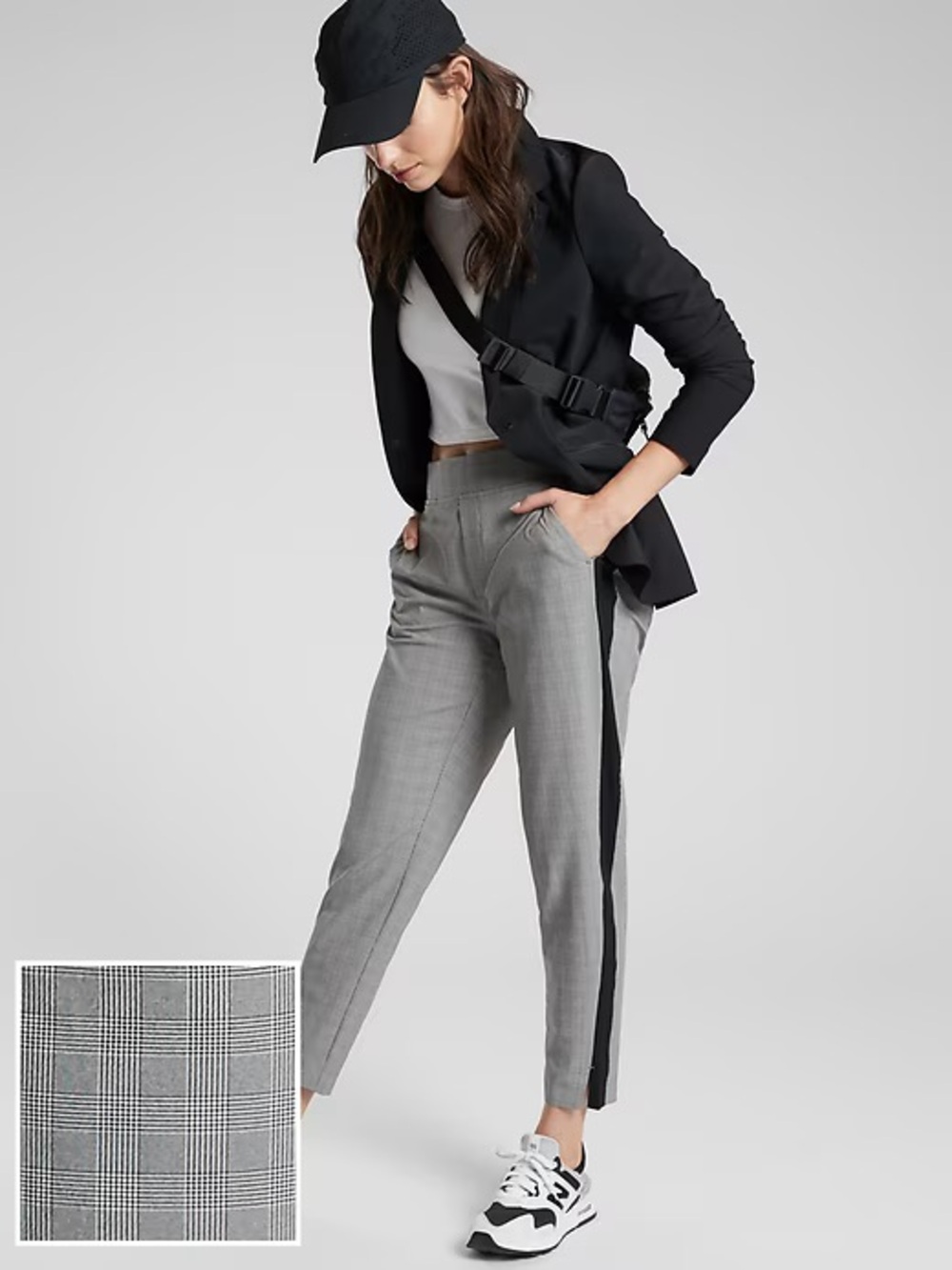 Athleta Brooklyn Plaid Ankle Pant